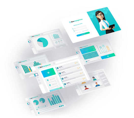 Interface da SimInteligência - Gestão do conhecimento corporativo